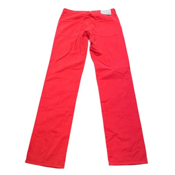 NWOT AG Green Label Men's 32x34.5 Graduate Trouser Tailored Leg Pant Red Stretch - Picture 5 of 8